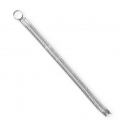 BY31® Stainless steel flat snake chain charms Silver