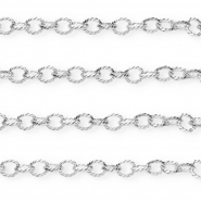 Stainless steel findings belcher chain anchor link Silver
