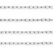 Stainless steel findings belcher chain fancy link Silver
