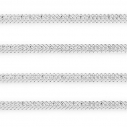 Stainless steel findings belcher chain double curb links Silver