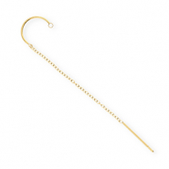 BY31® Stainless Steel findings earrings / creoles with loop Gold