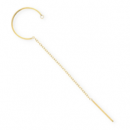 BY31® Stainless Steel findings earrings / creoles with loop Gold