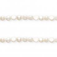 Imperfect freshwater pearls nugget oval 10x9mm Natural White