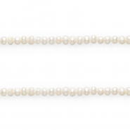 Imperfect freshwater pearls vertical threading hole 4x5mm Natural White