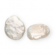 Imperfect freshwater pearls irregular round Natural White