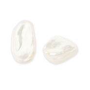 Imperfect freshwater pearls irregular high luster Natural White