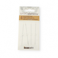 Beadsmith big eye beading needle 6cm Silver