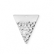Stainless steel charms triangle Silver