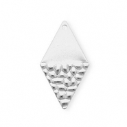 Stainless steel charms rhombus Silver