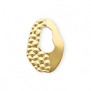 Stainless steel charms oval Silver