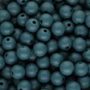 10 mm DQ acrylic beads Petrol Blue