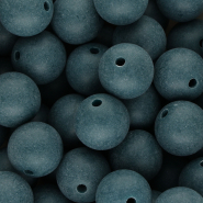16 mm DQ acrylic beads Petrol Blue
