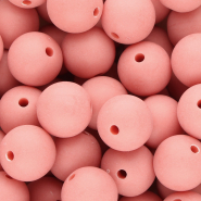 16 mm DQ acrylic beads Coral red