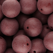 20 mm DQ acrylic beads Bordeaux red