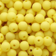 10 mm DQ acrylic beads Sunshine yellow