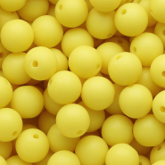 12 mm DQ acrylic beads Sunshine yellow