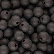 12 mm DQ acrylic beads Dark chocolate brown