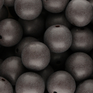 18 mm DQ acrylic beads Dark chocolate brown