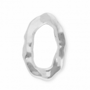 Statement charms / connector oval Silver