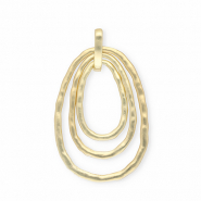 Statement charms oval rings Gold