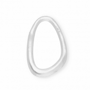 Statement charms / connector oval Silver