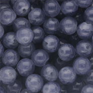 8 mm glass beads Denim Blue