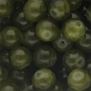 10 mm glass beads Army Green
