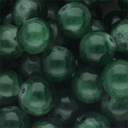 12 mm glass beads Dark Green