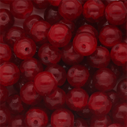8 mm glass beads Burgundy Red