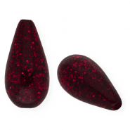 Polaris Elements drop shaped beads Paipolas Berry Wine Red