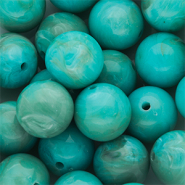 14 mm Acrylic beads round = PROPER(W6)
