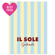 BY31® Jewellery cards "Il sole splende" Yellow-Light Blue-Mahogany Red