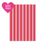 BY31&reg; Jewellery cards straight lines Red-Pink