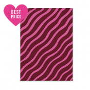 BY31&reg; Jewellery cards flowing lines Bordeaux Red-Fuchsia