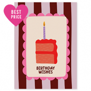 BY31&reg; Jewellery cards "Birthday wishes" Brown-Purple-Pink-Cr&eacute;me-Red