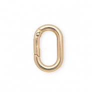 Keychain clasp findings oval Gold