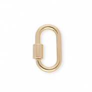 Keychain findings lock oval Gold