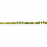 Natural stone beads Serpentine 6mm Army Green