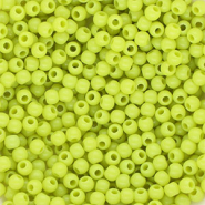 4 mm DQ acrylic beads shiny Lime Green