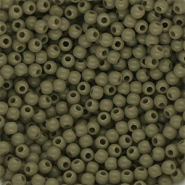 4 mm DQ acrylic beads shiny Army Green