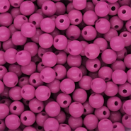 6 mm DQ acrylic beads shiny Magenta