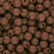 8 mm DQ acrylic beads shiny Brown