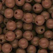 10 mm DQ acrylic beads shiny Brown