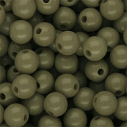 10 mm DQ acrylic beads shiny Army Green