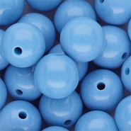 16 mm DQ acrylic beads shiny Blue