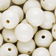 16 mm DQ acrylic beads shiny Off White