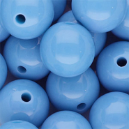 18 mm DQ acrylic beads shiny Blue
