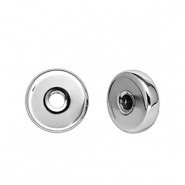 Acrylic beads rondelle Silver