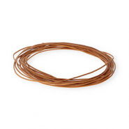 leather round 1mm Light Brown