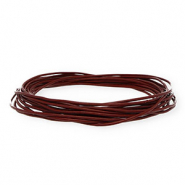 leather round 1,5mm Dark Bordeaux